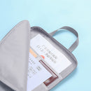 BUBM Document Bag Folding A4 Zipper Outdoor Travel Business Bag Handbag Briefcase