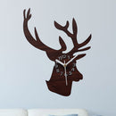 Emoyo ECY005 DIY Creative Deer Head Wall Clock Animal Wall Clock For Home Office Decorations