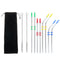 Reusable Drinking Straw Stainless Steel Drink Straws Cleaning Brushes Set with Silicone head