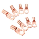 60Pcs SC Bare Terminals lug Tinned Copper Tube Lug Ring Seal Battery Wire Connector Bare Cable Crimped/Soldered Terminal Kit