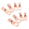 60Pcs SC Bare Terminals lug Tinned Copper Tube Lug Ring Seal Battery Wire Connector Bare Cable Crimped/Soldered Terminal Kit
