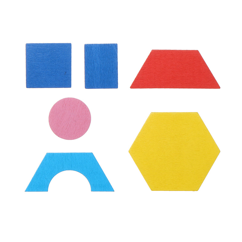 250Pcs Wood Blocks Kits Early Bright Education Puzzle Toys Jigsaw Puzzle Toy Toddler Gifts