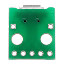 5pcs Micro USB To Dip Female Socket B Type Microphone 5P Patch To Dip With Soldering Adapter Board