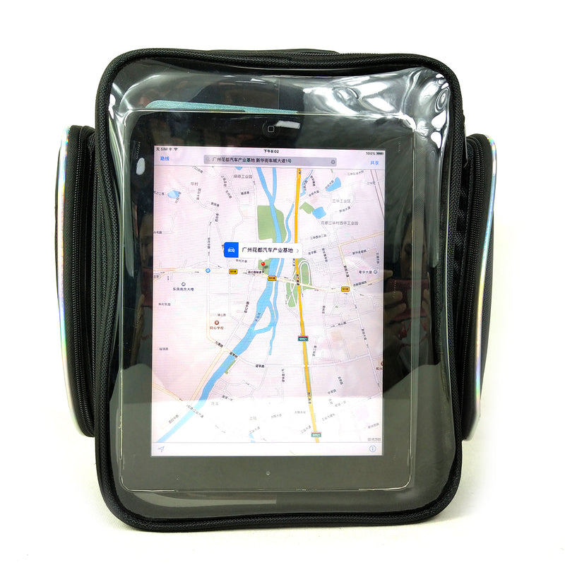 Expandable Magnetic Touch Screen Motorcycle Oil Gas Fuel Tank Helmet Bag Saddlebags Pouch Smartphones GPS Storage Racing Waterproof