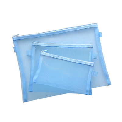 Office culture and education grid zipper pen bag file folder student information bag A4 A5 A6 document bag