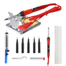 220V 80W Electric Solder Iron LCD Digital Display Welding Soldering Iron Wire Tips Soldering Stand EU Plug