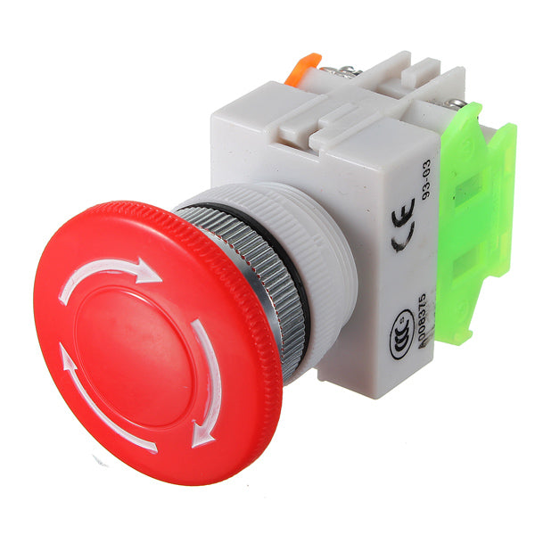 20pcs N/O N/C Emergency Stop Switch Push Button Mushroom 4 Screw Terminals