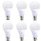 6PCS EXUP AC220V 12W E27 A65 SMD5730 Warm White Pure White LED Globe Light Bulb for Home Decoration