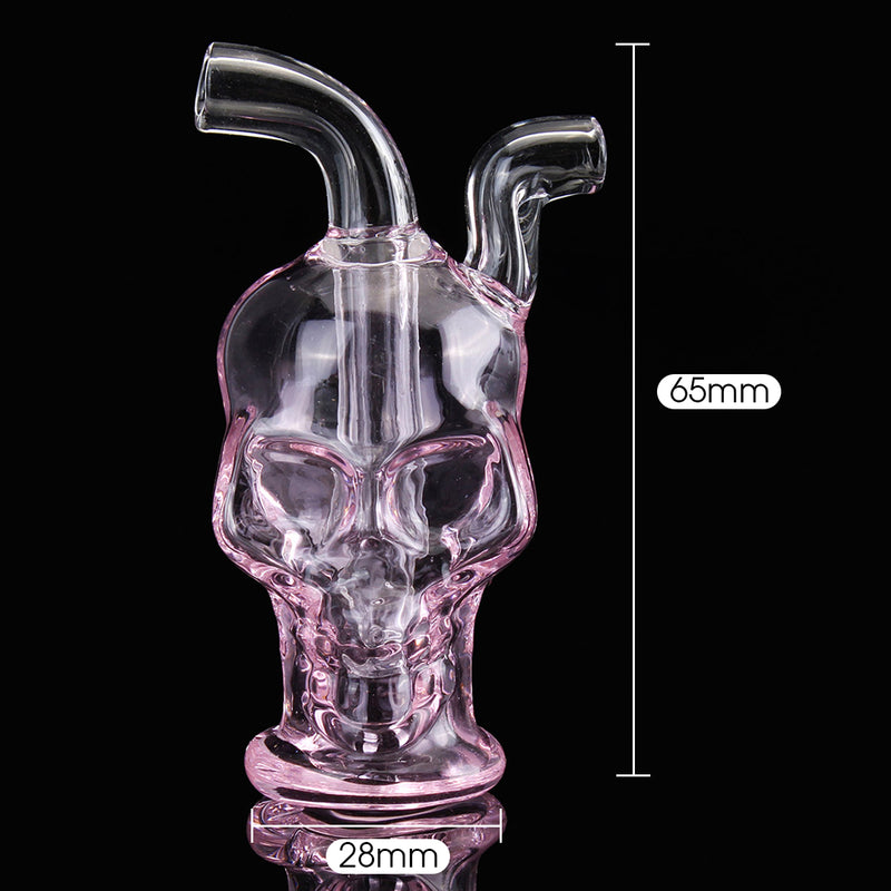 Mini Skull Glass Water Pipe Glass Skull Smoking Pot Hoo kah Accessories
