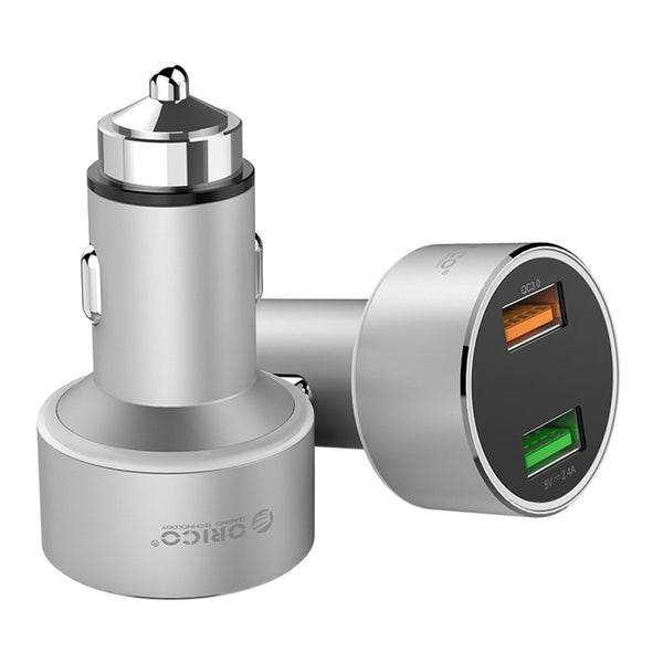ORICO 30W QC3.0 Dual USB Port Fast Charging USB Car Charger For iPhone XS X Max 11 Pro Huawei P30 Pro Mate 30 Xiaomi Mi9 9Pro S10+ Note10