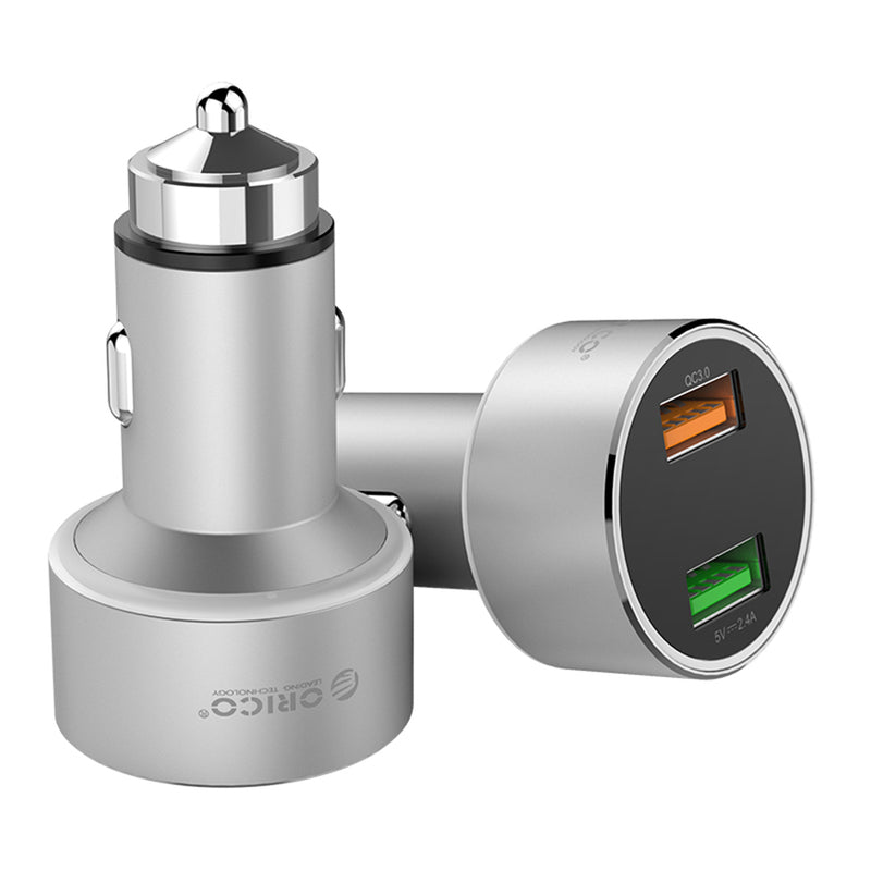 ORICO 30W QC3.0 Dual USB Port Fast Charging USB Car Charger For iPhone XS X Max 11 Pro Huawei P30 Pro Mate 30 Xiaomi Mi9 9Pro S10+ Note10