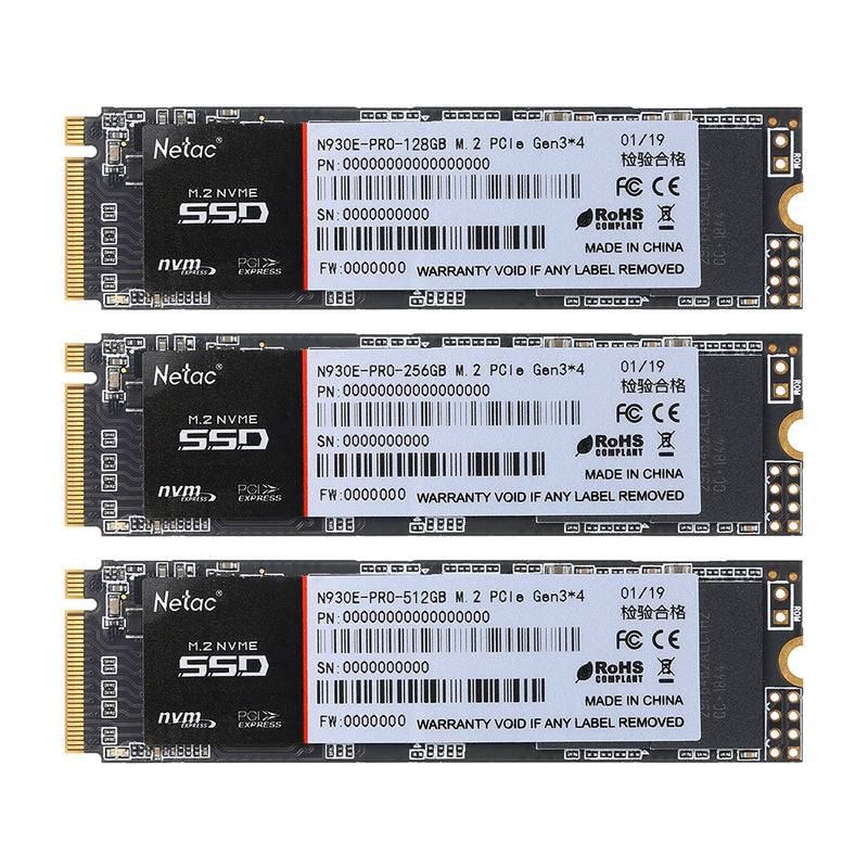 Netac N930E PRO SSD M.2 PCle NVMe Gen3*4  NAND Flash Internal Solid State Drive Hard Drive For PC Computer 128GB 256GB 512GB
