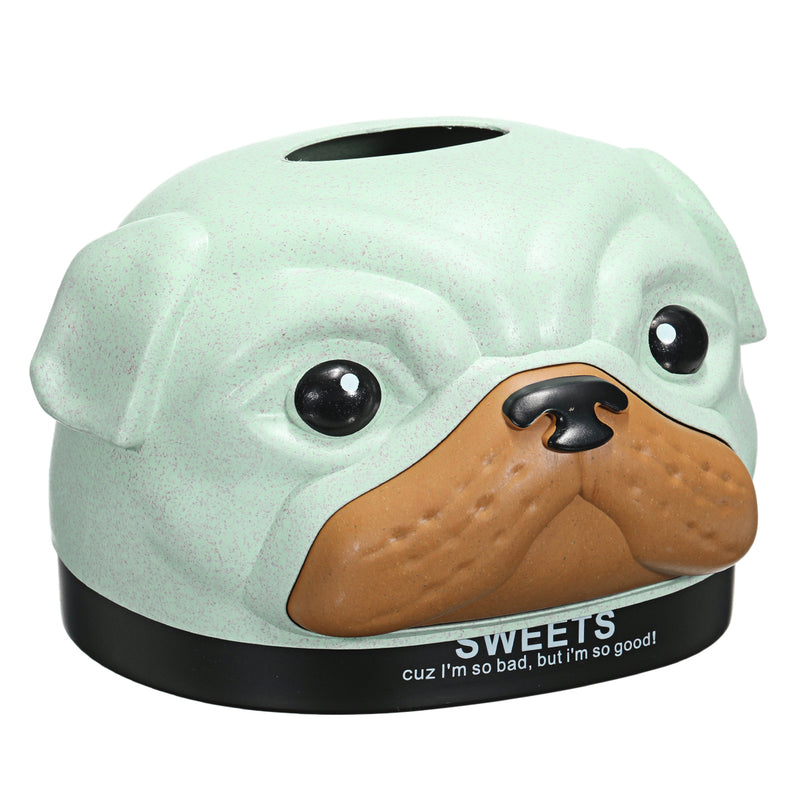 Tissue Box Dispenser Dog Cover Paper Storage Holder Napkin Organizer Home Case
