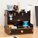 Creative Multifunctional Desk Gadgets Storage Box Rack Stationery Container Pencil Pen Holder Home/Office Desktop DIY Organizer
