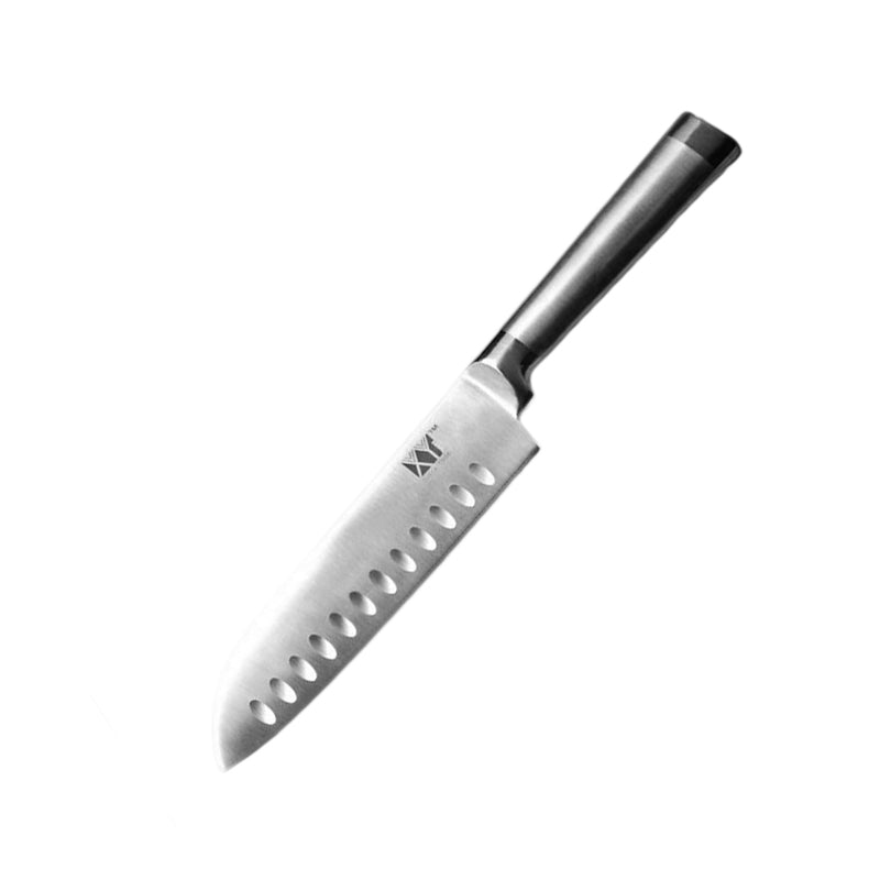 XYJ Top Quality 6 Types Stainless Steel Knife Fruit Vegetable Bread Meat Knife Santoku Knife