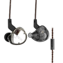 CCA C04 3.5mm In Ear Balanced Armature Dynamic Dual Drivers Earphone HiFi Music Sports With Mic Detachable Cable