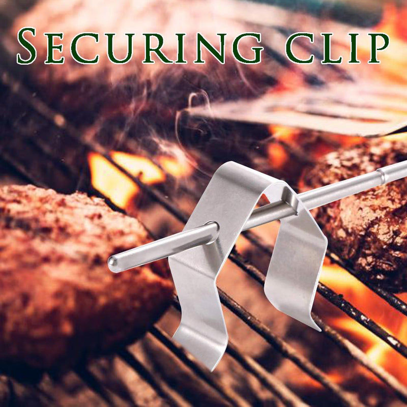 6 Pcs Universal Meat Grill Thermometer Probe Clip Holder For Ambient Temperature Readings Of BBQ Smoker Oven Grill Accessories