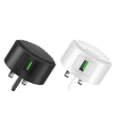 HOCO C68B UK Plug Single USB Port QC3.0 Fast Charger for Tablet Smartphone