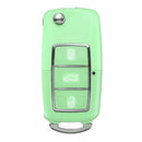 For VW Golf Passat Beetle Jetta Polo Bora 3 Button Car Key Fob Case Replacement 7 Colors