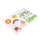 22Pcs/Pack 44 Patterns 3D Printing Pen Double-sided Cartoon Drawing Paper with Transparent Template Copy Graffiti Board for DIY Children Kids