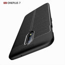 Bakeey Anti-Fingerprint Soft Litchi Texture Silicone Protective Case For OnePlus 7