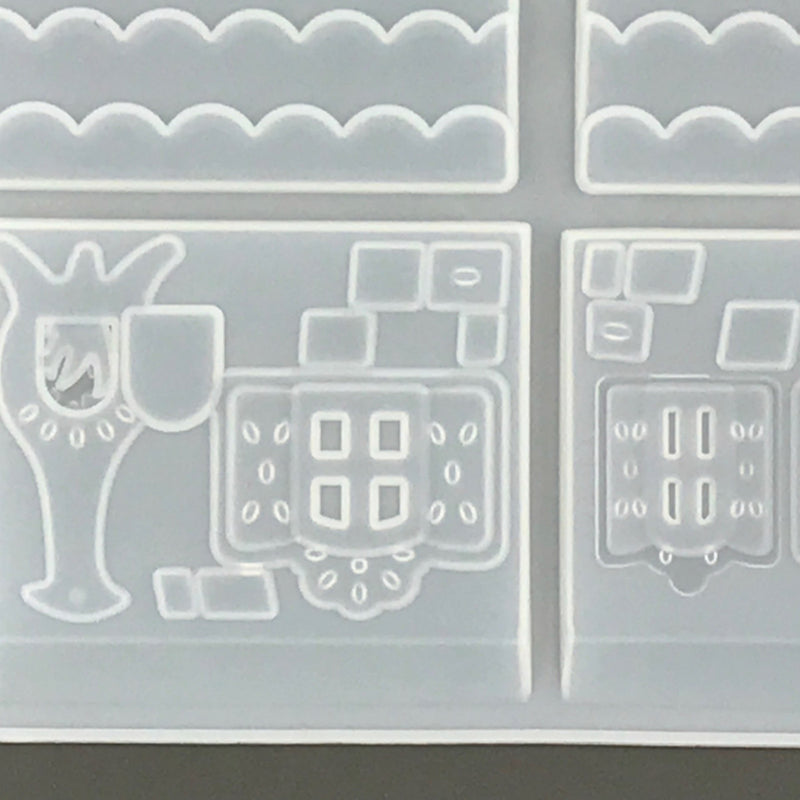 2Pcs/Set DIY Jewelry Bezel Making Crystal Silicone Resin Mould Casting Molds Kit Art Craft