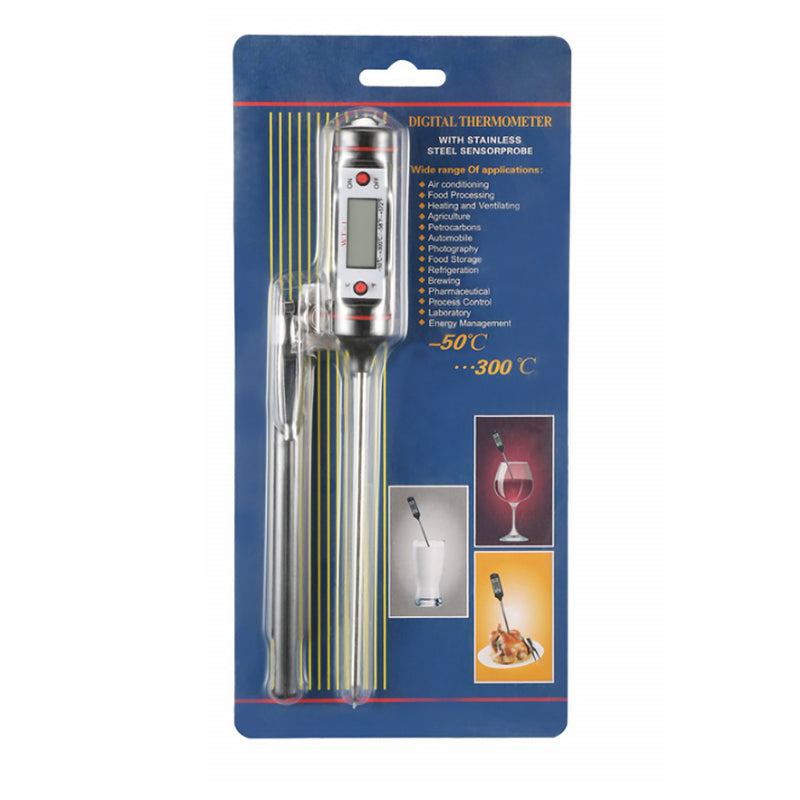 AUGIENB Thermometer Food Kitchen Pen Baking Thermometer Electronic Digital Liquid Barbecue Probe Oil Temperature Meter Water Temperature Meter