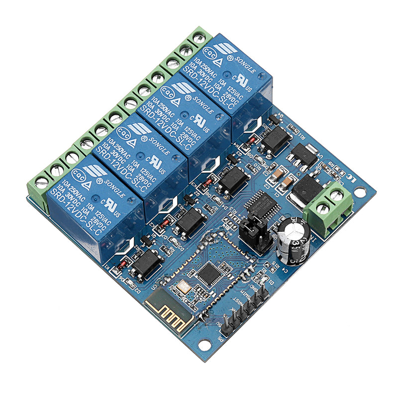 DC12V 4-Channel Android Mobile bluetooth Relay Module