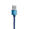 1M 2.4A Micro USB Fast Charging Denim Braided Data Cable For Smartphone Tablet