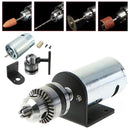 Machifit DC 12-36V Lathe Press 555 Motor With Miniature Hand Drill Chuck and Mounting Bracket