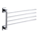 2/3/4 Poles Stainless Stainless Steel Rotating Towel Rack Bath Rail Hanger Towel Holder