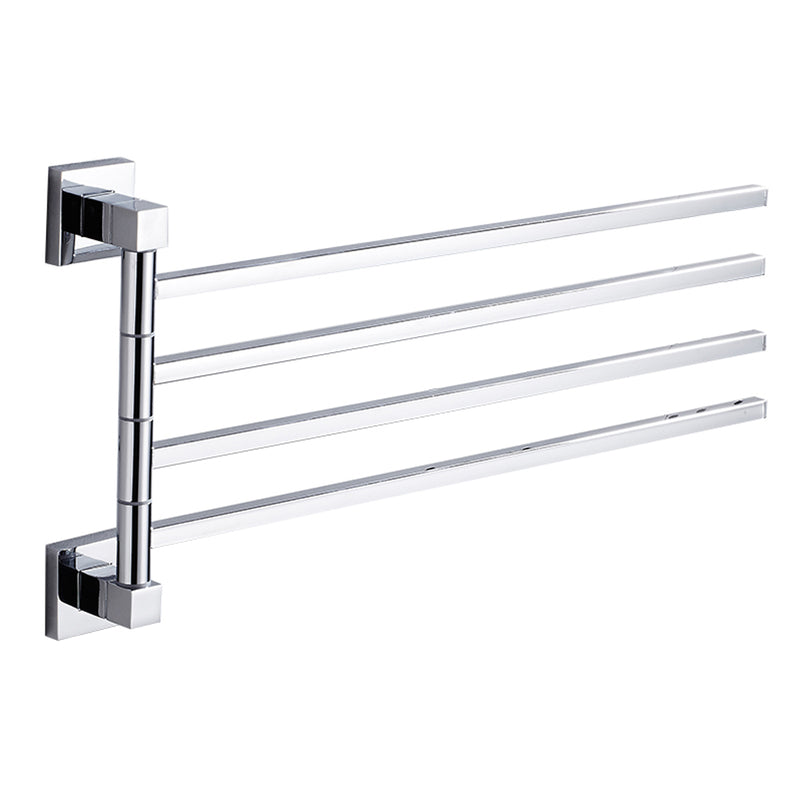 2/3/4 Poles Stainless Stainless Steel Rotating Towel Rack Bath Rail Hanger Towel Holder
