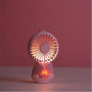 Well Star WT-9105 Ultra-thin Butterfly LED Light Fan Portable Handheld Mini USB Fan Rechargeable Air Cooler For Home Office Student Dormitory Outdoors Travelling