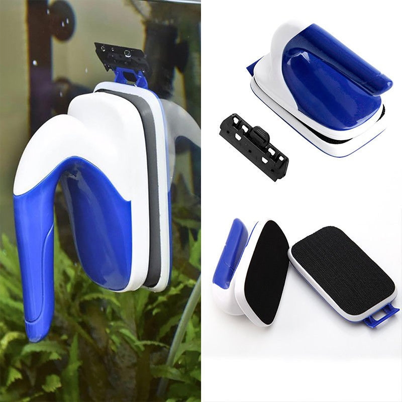 Magnetic Aquarium Pet Fish Tank Algae Glass Cleaner Scraper Floating Cleaning Brush