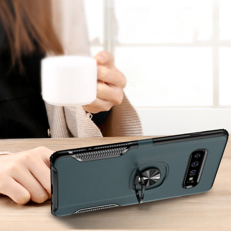 Bakeey Protective Case For Samsung Galaxy S10e 5.8 Inch Ring Grip Bracket Magnetic Adsorption Back Cover