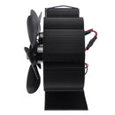 8 Blades Standing Type Stove Fan Low Noise Heat Powered Heater Wood Log Burner Fireplace Heat Cycling No Electricity