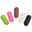 Bakeey 5-Channel TPR Sticky Earphone USB Cable Cord Winder Wrap Desktop Cable Organizer Wire Management Holder