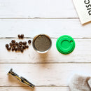 Reusable Stainless Steel Refillable Coffee Capsule Cup Coffee Tamper Compatible for Nespresso/Dolce Machine
