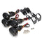 4x Mini Turn Signal Blinker Lights Bulbs & Bracket For Harley Cafe Racer Bobber Chopper