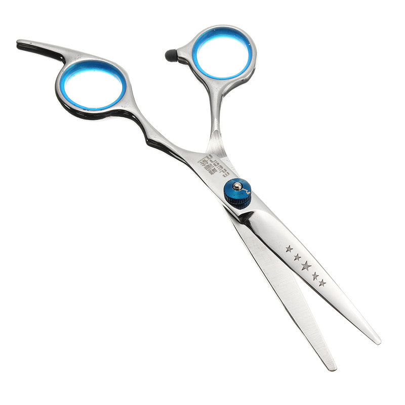 5Pcs/Set Dog Cat Pet Professional Grooming Hair Cutting Thinning Curved Scissors Shear