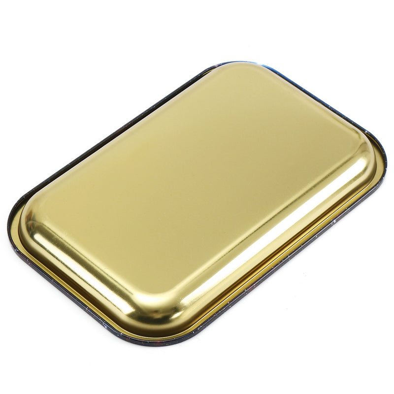 280x180mm Mini Cool Rolling Tray Metal Smoking Holder Plate Metal Sheet