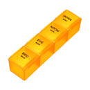 Portable Daily Pill Box Organizer Locking Travel Case 28 Grids 7Day Weekly AM