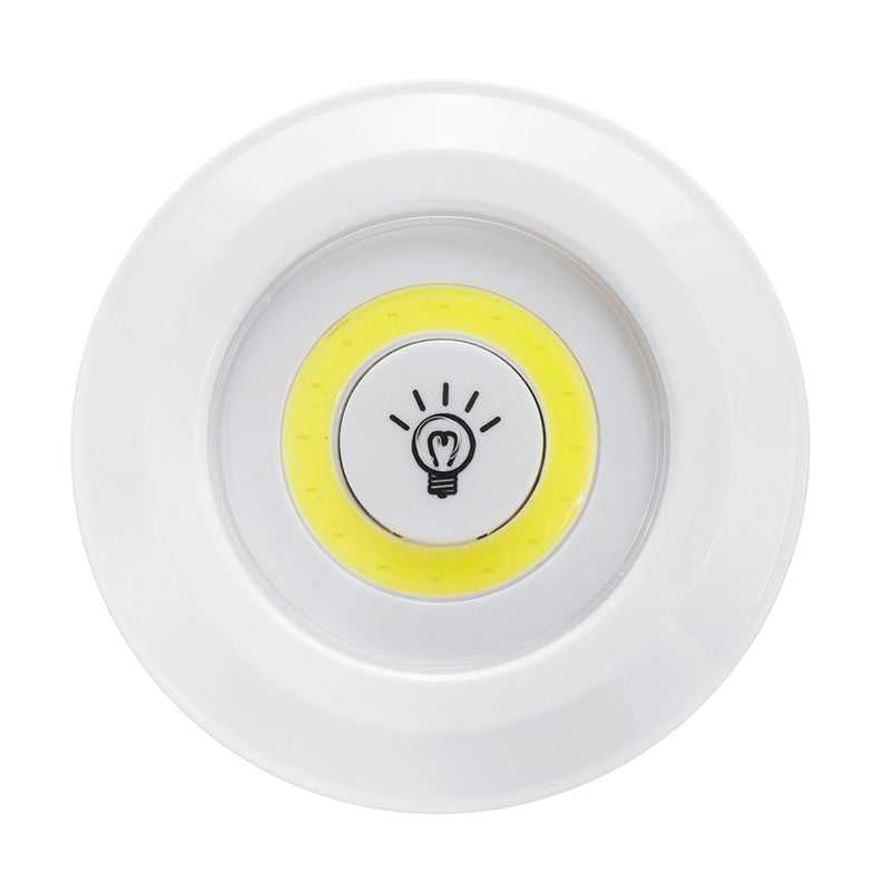 1/3/6pcs LED Wireless Stick On  LED Tap Light Bright Remote Battery Cabinet Closet Night Lamp