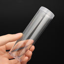 10Pcs/Set 25mm Round Clear Plastic Coin Tube Coin Holder Container for Quarter Dollar Storage Tube Screw