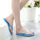 ELUNLA Women Candy Color Flat Sandals Summer Sandal Bathroom Beach Casual Massage Shoes Slippers