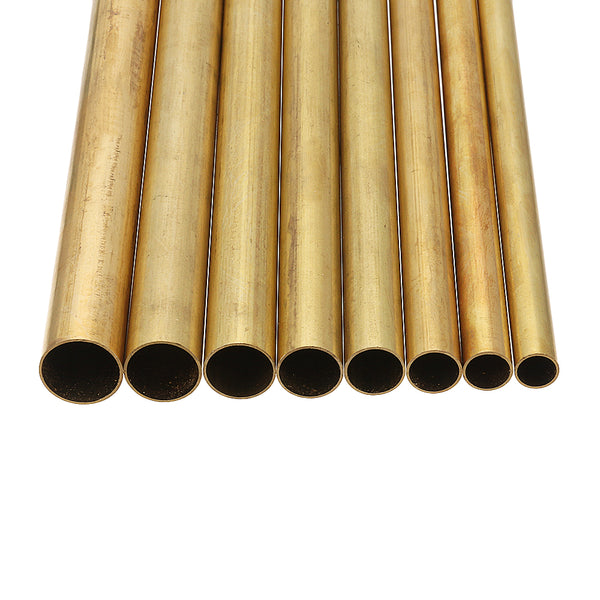 8-15mm Diameter Brass Round Bar Rod Circular Tube 30cm