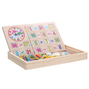 Kids Math Counting Educational Toys Learning Number Sticks Blackboard Wooden