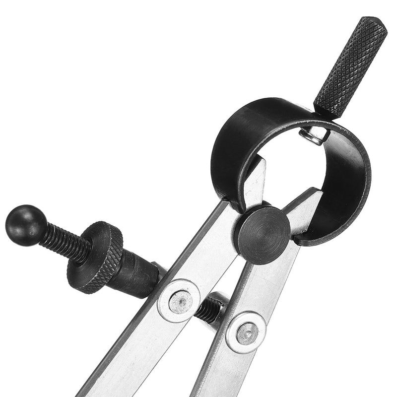 Spacing Compass Wing Divider Rotating Scriber Leather Drafting With Pencil Holder Tools Kit