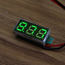 20pcs 0.28 Inch Two-wire 2.5-30V Digital Green Display DC Voltmeter Adjustable Voltage Meter