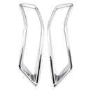 4Pcs Chrome Fog Light Lamp Reflector Cover Trims for Nissan Rogue 2017-2018 X-Trail 2017